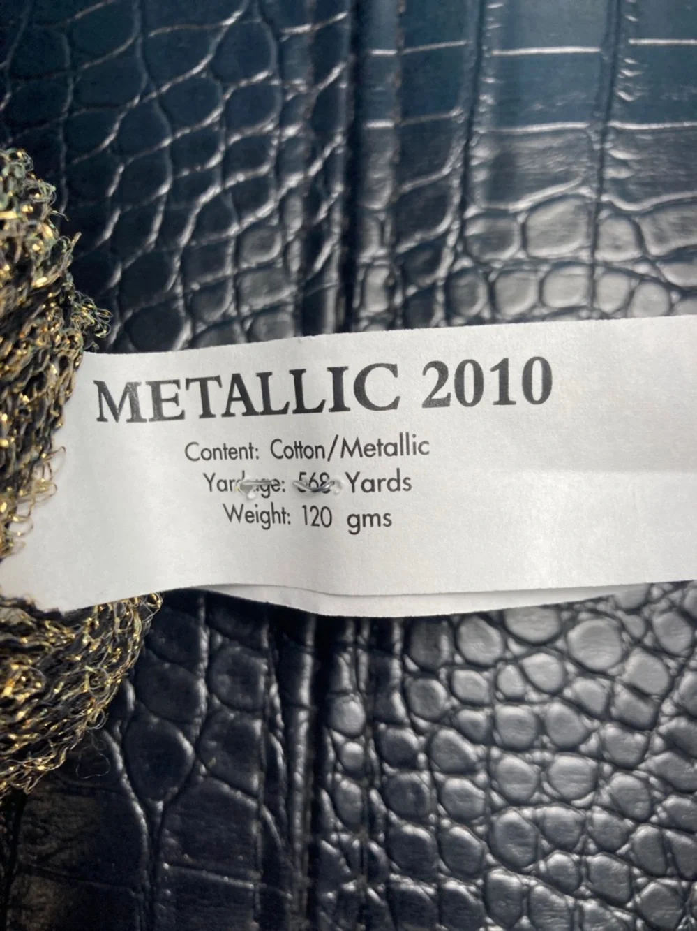 1 NWT Irons One Metallic 2010‎ “Cotton/Metallic” Yardage 560 yards Weight 120g
